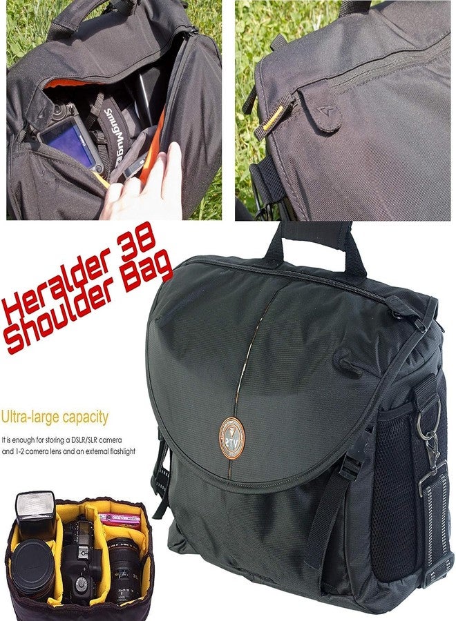 VEEPRO MVPRO DSLR Camera Backpack Bag Waterproof for Lens Accessories Tripod Monopod Heavy Duty and Video Camera (Black)… (SHOULDER BAG)… - Image 4
