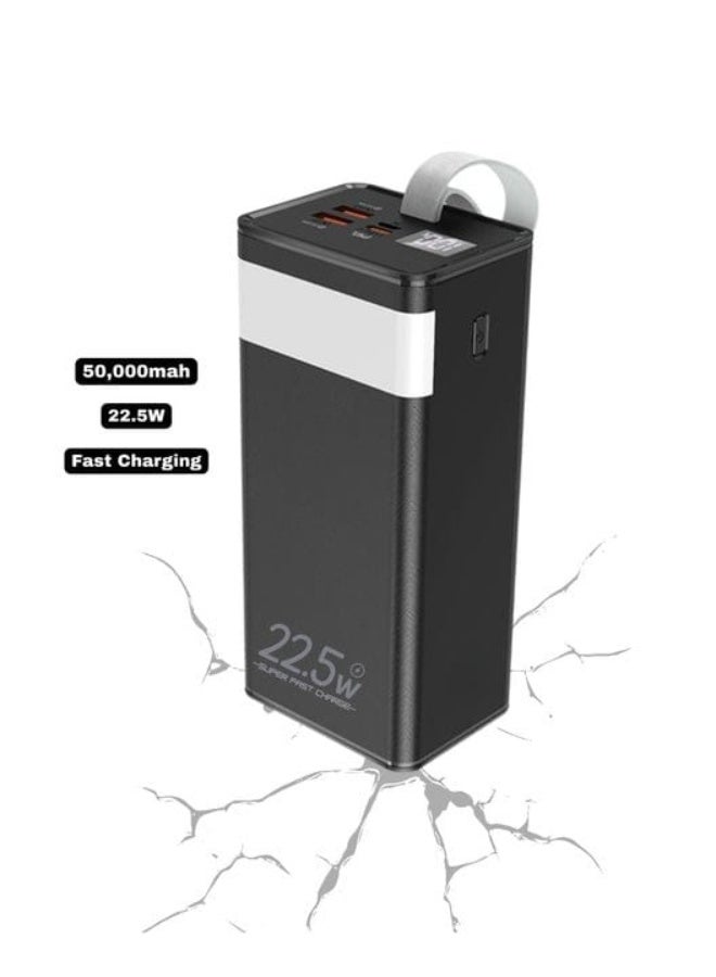 LEVINO N-61 50000mAh 22.5W Super Fast Charging Power Bank with LED Display & Flashlight - Image 1