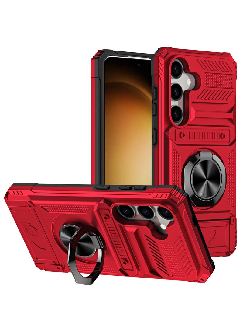 general Compatible with Samsung Galaxy A35 5G Slot Phone Case,Compatible with Samsung SM-A356B/DS Galaxy A35 5G / SM-A356E/DS SM-A356U1 SM-A3560 Built-in Stand Phone Case Cover - Image 1