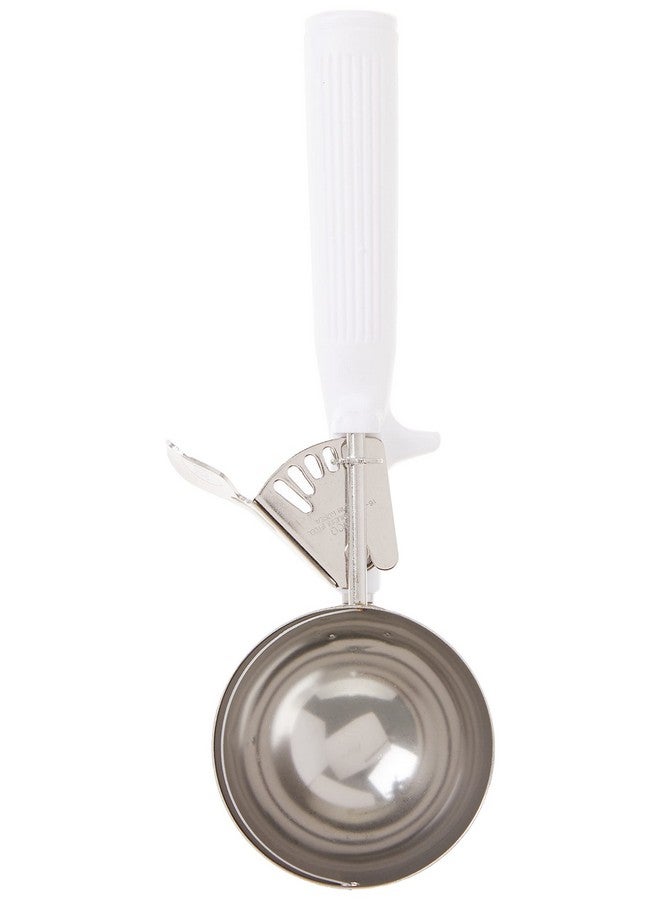 Winco ICOP-6 Ice Cream Disher with White Handle, Size 6, 5.5 ounces, Stainless Steel - Image 2
