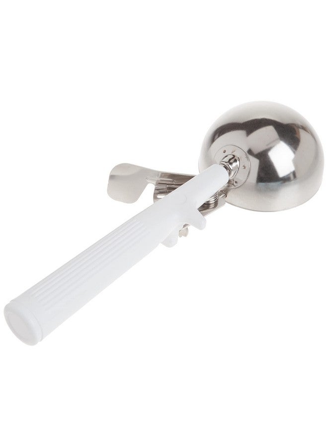 Winco ICOP-6 Ice Cream Disher with White Handle, Size 6, 5.5 ounces, Stainless Steel - Image 4