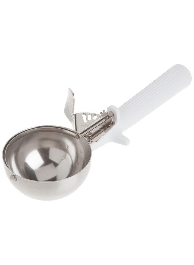 Winco ICOP-6 Ice Cream Disher with White Handle, Size 6, 5.5 ounces, Stainless Steel - Image 3