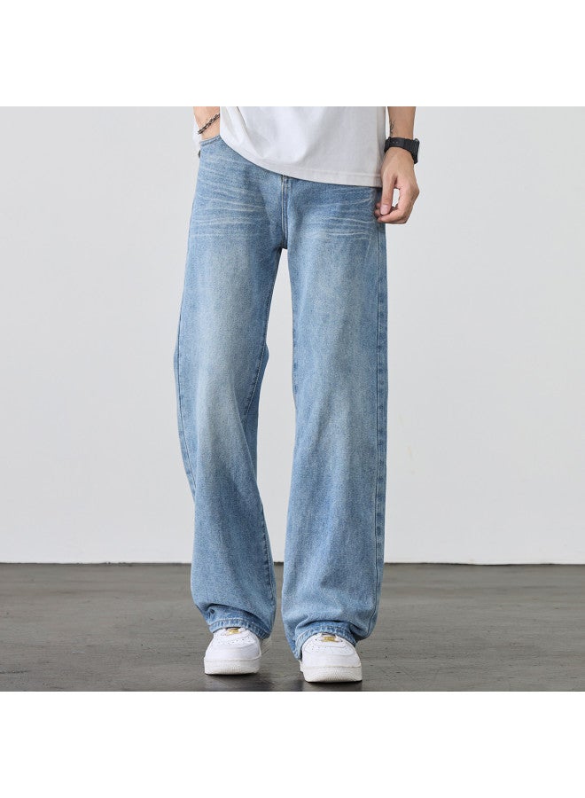 EPTISON جينز صيفي أمريكي رجالي - تصميم فضفاض عصري للشارع العالي، بنطلونات مستقيمة متعددة الاستخدامات للشباب - Image 5