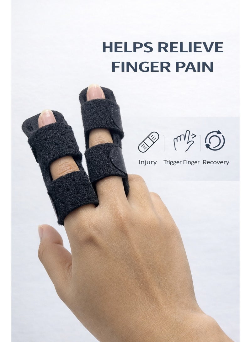 IKBEN Finger Splint 2-Pack | Adjustable & Breathable | Strong Aluminum Support | Trigger Finger & Pain Relief by IKBEN - Image 4