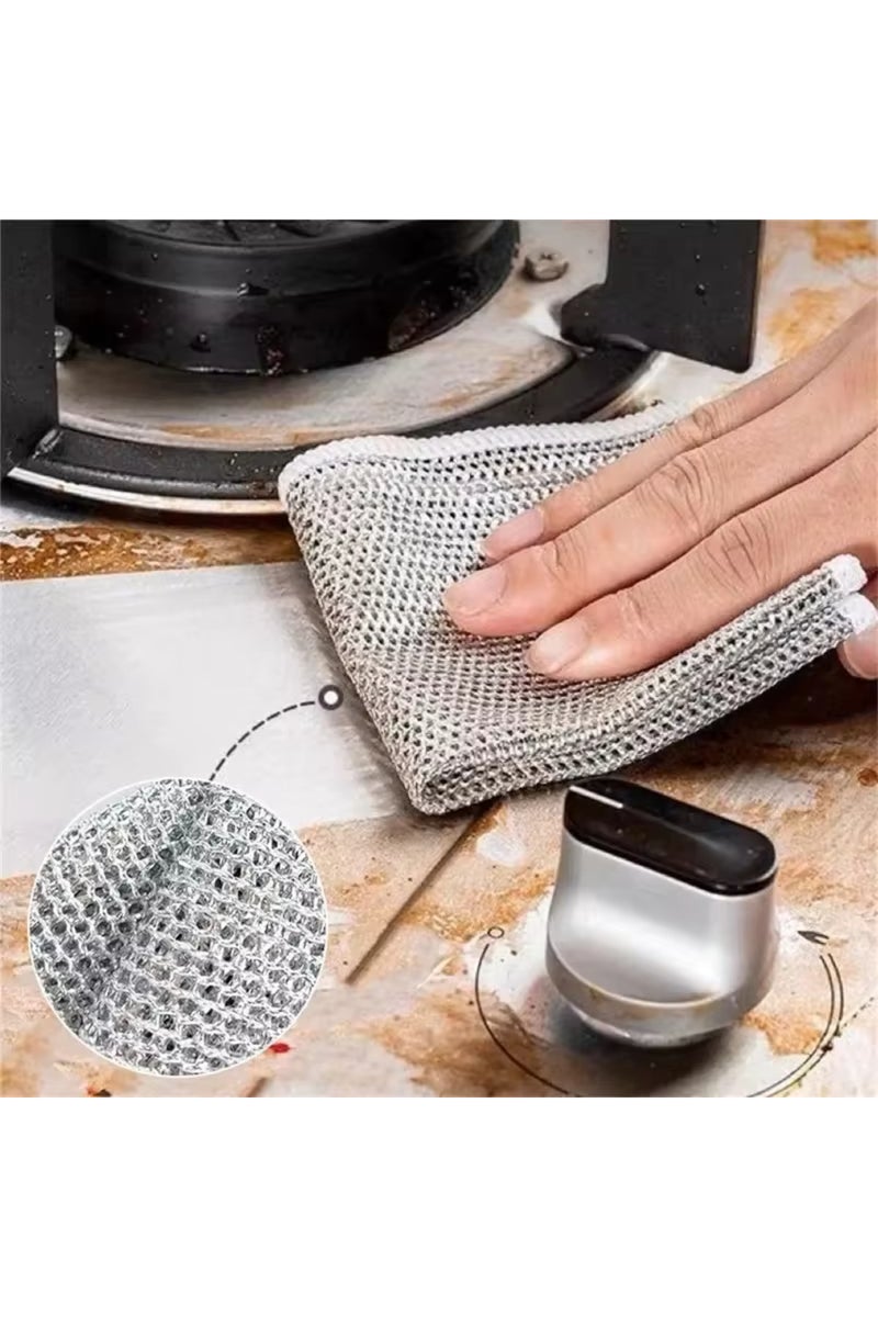 إيروريكس 30 قطعة من خرق المطبخ المصنوعة من أسلاك الفولاذ المعدنية بالجملة، مناسبة لغسل الأواني والمقالي والأطباق، ذات وجهين - Image 3