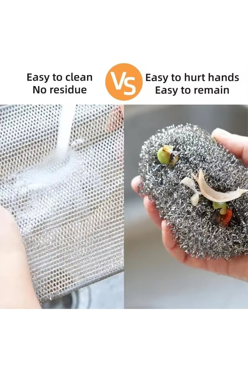 إيروريكس 30 قطعة من خرق المطبخ المصنوعة من أسلاك الفولاذ المعدنية بالجملة، مناسبة لغسل الأواني والمقالي والأطباق، ذات وجهين - Image 5