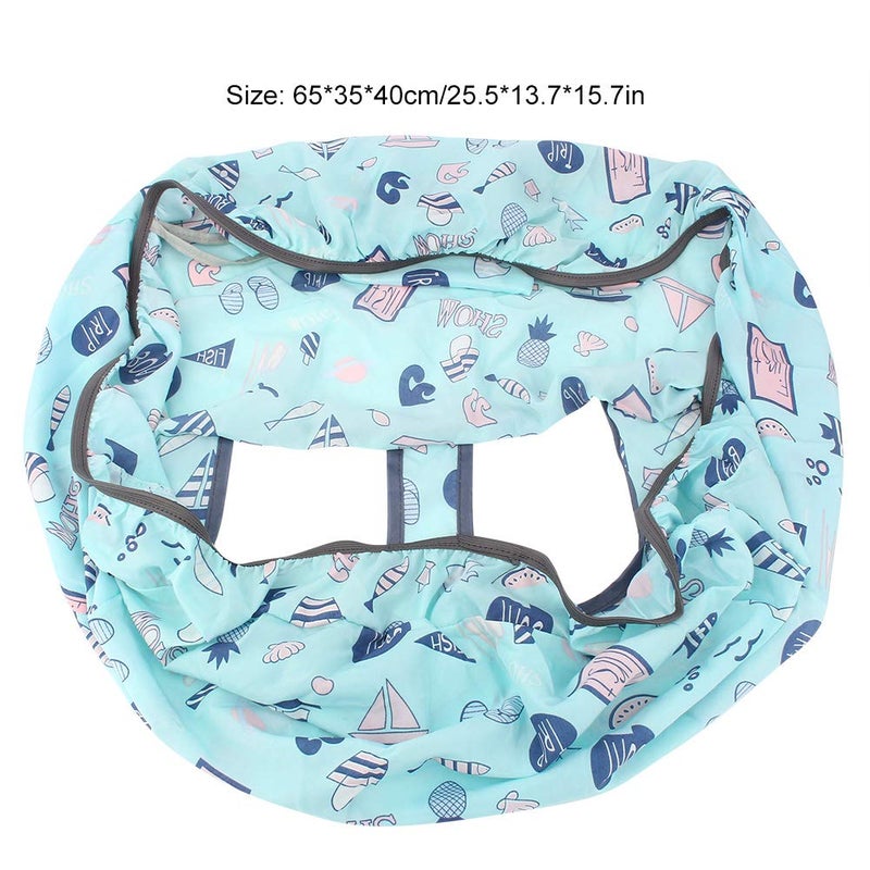 Zerodis Baby Seat Cover, Shopping Cart Cover for Baby Foldable Baby Grocery Cart Cover Soft Shopping Cart Cover Easy to Install High Chair Cover Mom 25.5x13.7x15.7inch - Image 4