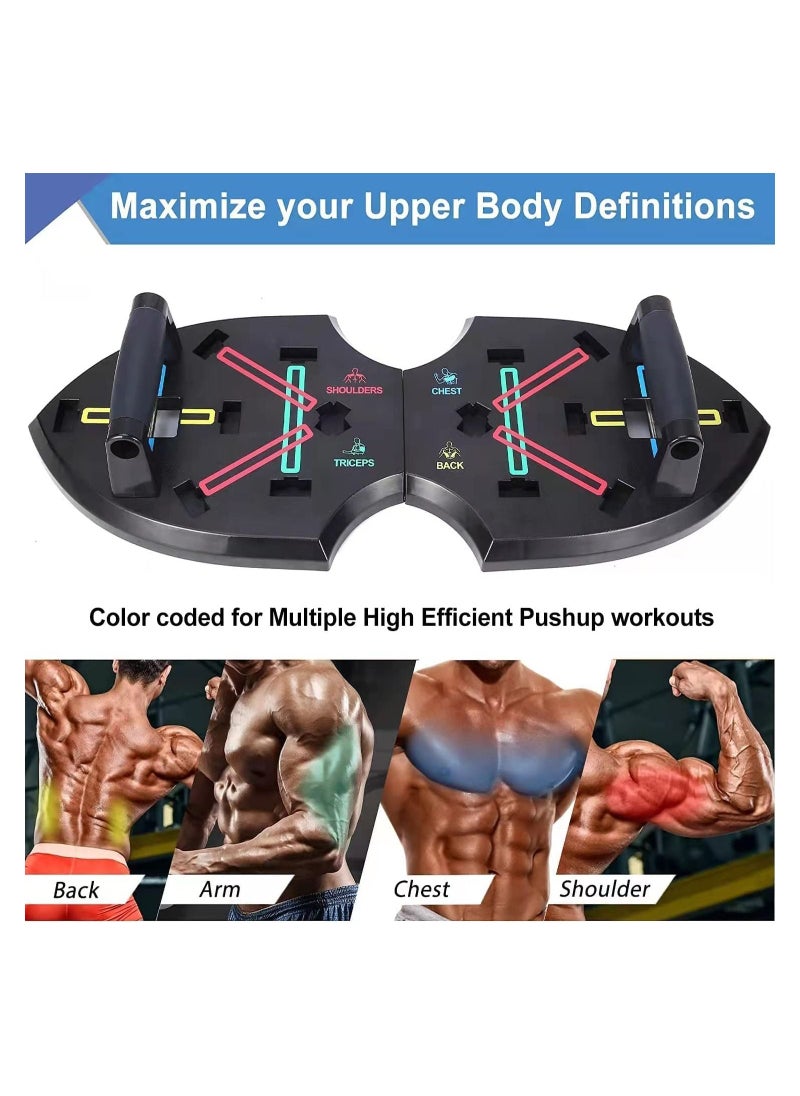 Arabest - Push Up Board - Multi-function Push Up Stand, Foldable Portable Home Gym for Men and Women, Strength Training Equipment, Push up handles for Perfect Pushups - Image 1