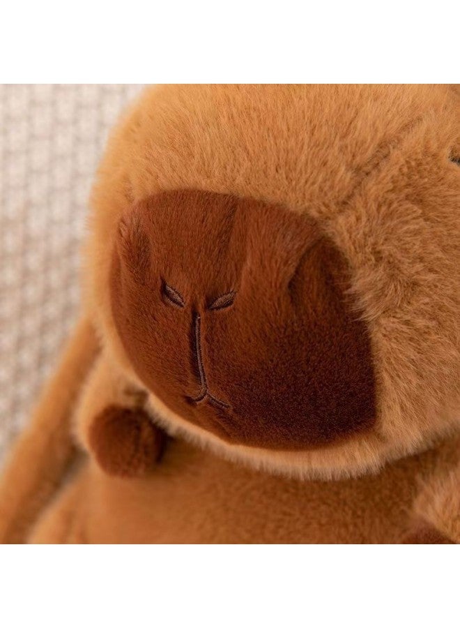 Cute Capibala Bag Ugly Cute Capybara Backpack Plush Doll Backpack Grab Doll Manufacturers Wholesale-Colour:Plush Shoulder Strap-High:40cm - Image 4