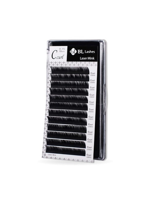 Bl Lashes Eyelash Extensions Laser Mink Classic Synthetic Lashes 0.15 Thickness D Curl Mix (7~14Mm) Natural Semi Permanent Eyelashes Longerlasting Eyelash Extension Supplies D Curl Mix (7~14Mm)