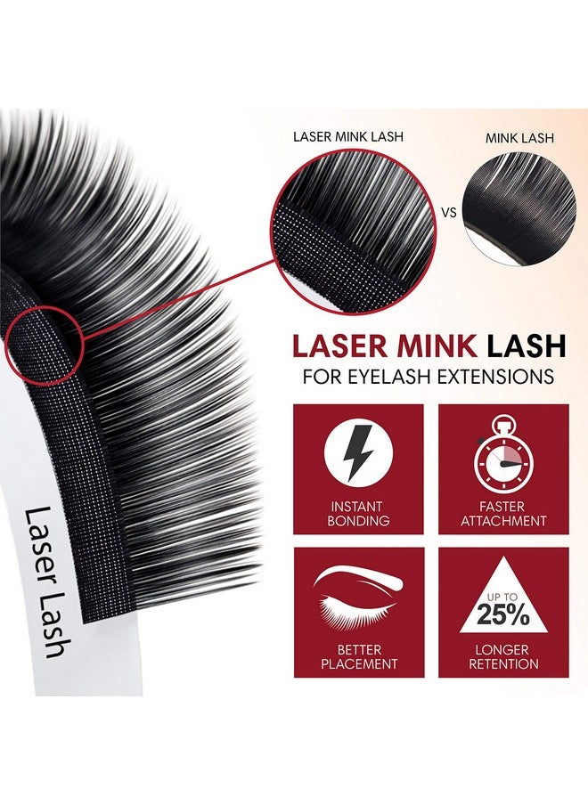 Bl Lashes Eyelash Extensions Laser Mink Classic Synthetic Lashes 0.15 Thickness D Curl Mix (7~14Mm) Natural Semi Permanent Eyelashes Longerlasting Eyelash Extension Supplies D Curl Mix (7~14Mm)