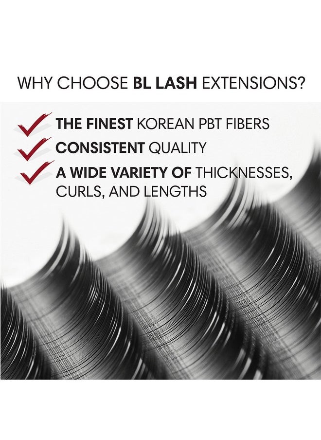 Bl Lashes Eyelash Extensions Laser Mink Classic Synthetic Lashes 0.15 Thickness D Curl Mix (7~14Mm) Natural Semi Permanent Eyelashes Longerlasting Eyelash Extension Supplies D Curl Mix (7~14Mm)