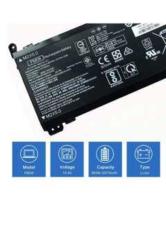 Zexen 16 Cable FM08 Laptop Battery CB1C13 Compatible with HP Omen 17-AN013TX 17-AN014TX 17-AN014NG TPN-Q195 922753-421 922977-855 HSTNN-LB8B [86Wh 5973] mAh 16 Cable 4.44 V]  - Image 4