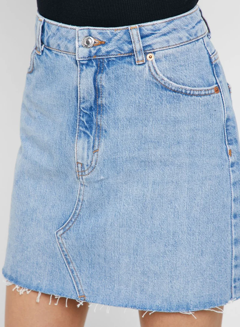 TOPSHOP Denim Skirt