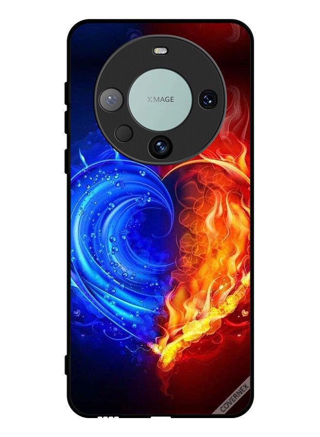 Covernex Protective Case Cover For Huawei Mate 60 Pro Plus Fire And Water Heart Wallpaper - Image 1