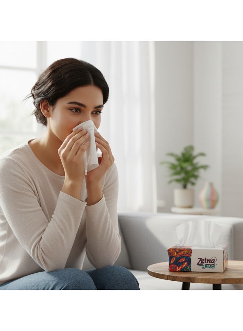 Zeina Tissues 500 Soft Pulls - 3 Count - Image 3