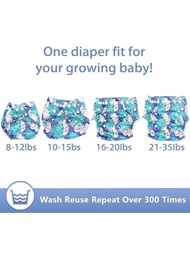Leicalus Cloth Baby Diapers, 6-pack, One size fits all - Image 5