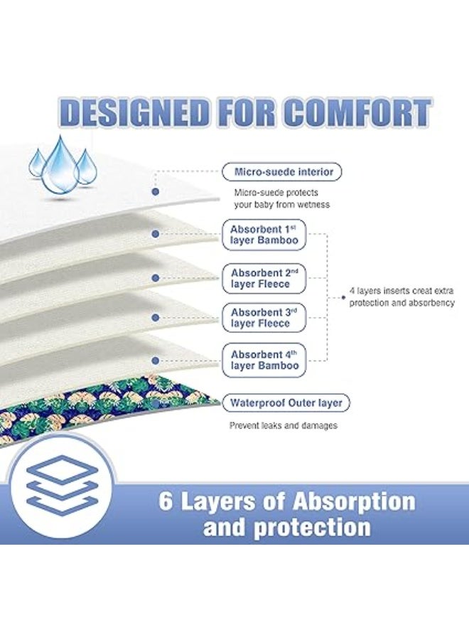 Leicalus Cloth Baby Diapers, 6-pack, One size fits all - Image 3