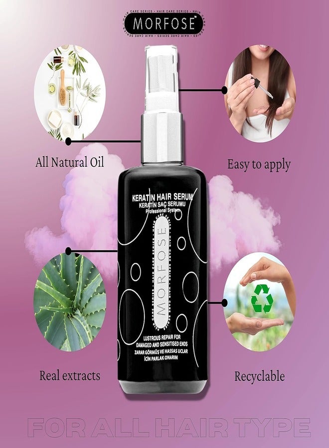 مورفوز سيروم الكيراتين للشعر من مورفوس 75 مل: تحكم فوري بالتجعد وشعر حريري ناعم - Image 3