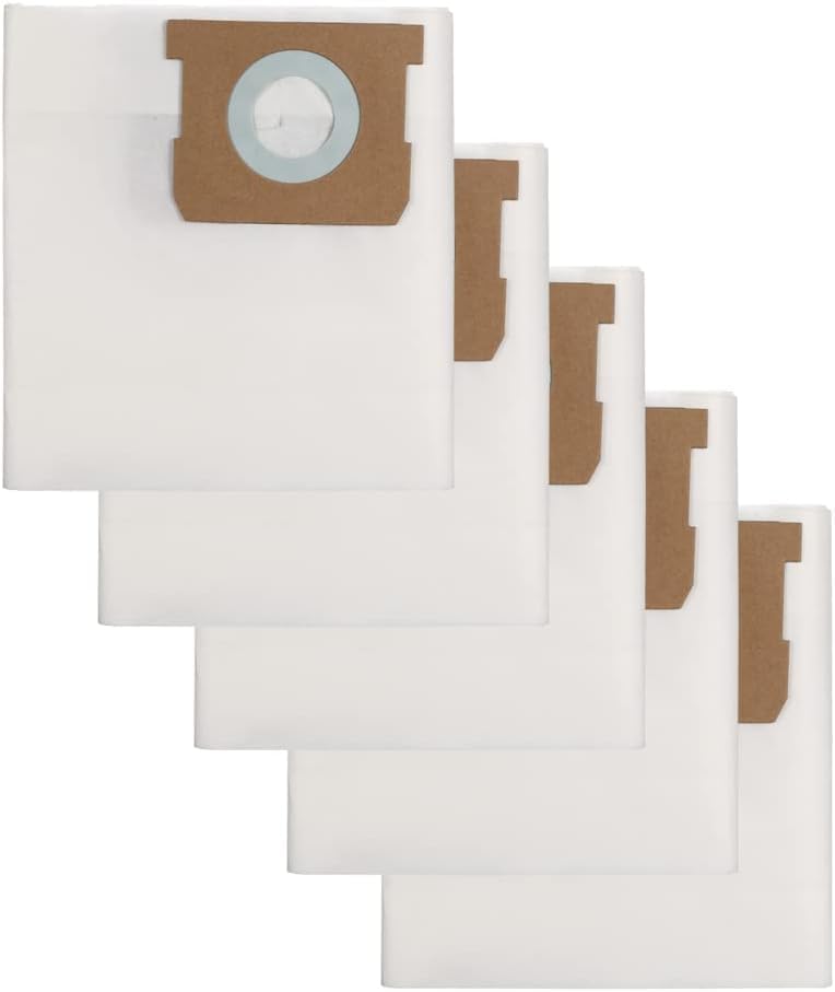 Purfex 5Pcs Pack Paper Filter Bags Compatible for Karcher WD1, MV1Wet & Dry Vacuum Cleaners | |Sweeper Filter Bag Dust Collector|Bag Replacement Vacuum Cleaner Accessories - Image 1