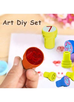 FunBlast 10 Emoji And 10 Number Stamper For Kidseducational Toys Art And Craft School Supplies Set Of 20 Learning Toys For Kids Boys Girlsmulti Color  - Image 5
