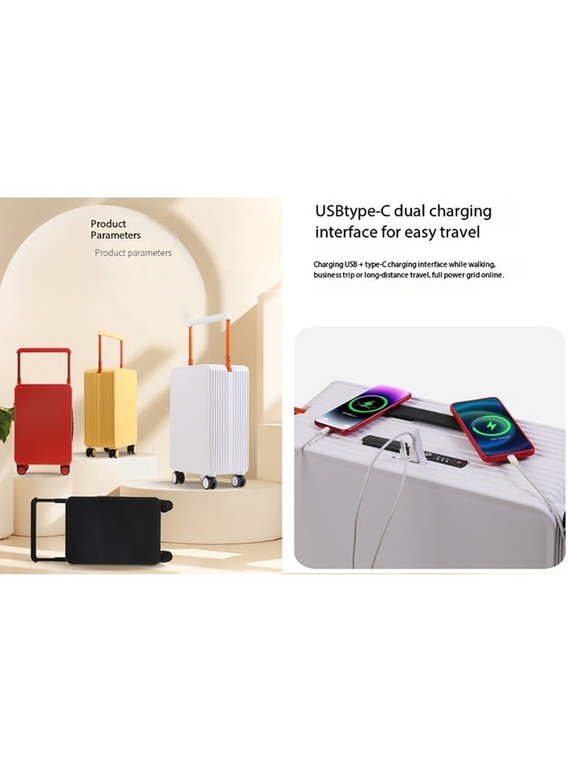 جي تي-ويل حقيبة سفر فاخرة مع منفذ USB ومنافذ النوع C مصنوعة من مادة ABS PC متينة وخفيفة الوزن وتصميم أنيق - Image 5