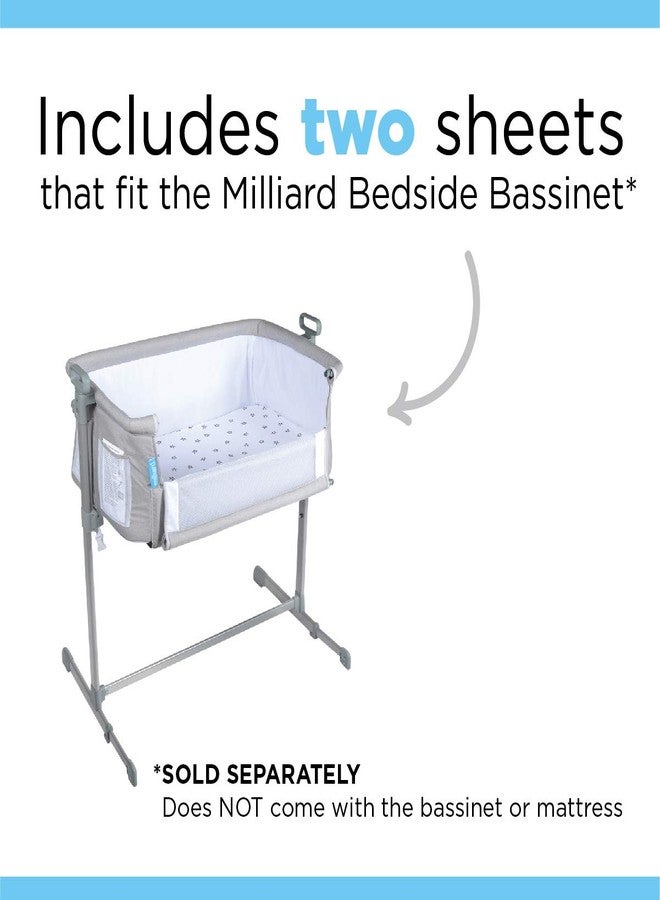 Milliard Two Pack Sheets for Bedside Bassinet - Image 2