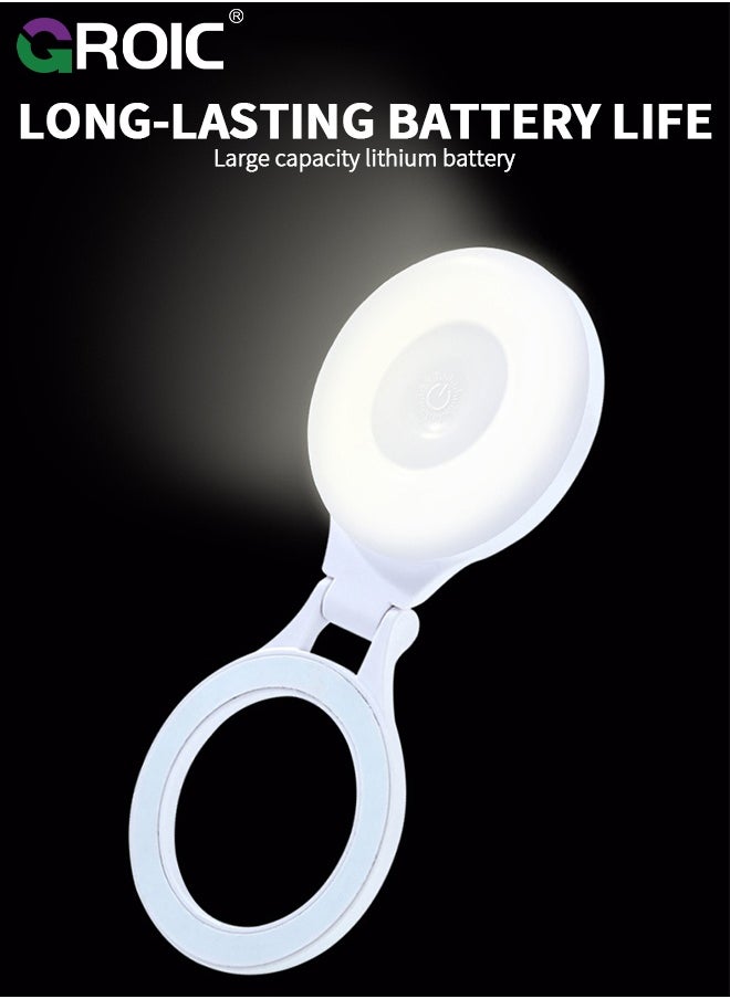 GROIC Magnetic Selfie Light, Fill Light Magnetic Folding Fill Light, LED Phone Camera Light, Portable Photography Lighting, Fill Light for Mobile Phone Photography for Vlogging, Vide  - Image 5