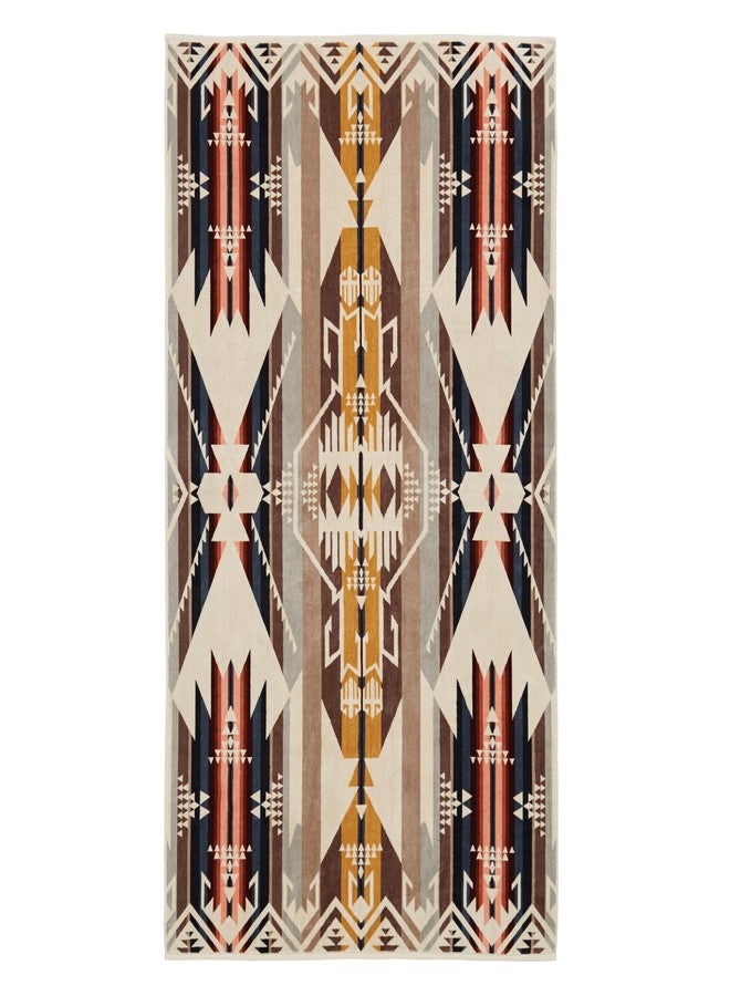 Pendleton Oversized Jacquard Spa Towels in Chief Joseph Rosewood Design - 40 x 70 inches Bath Towels, 100% Cotton, Soft and Quick Dry for The Beach, Hot Tub, Pool - Image 1