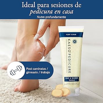 Kaeso Lime and Ginger Tingle Foot Scrub 250 ml - Image 5