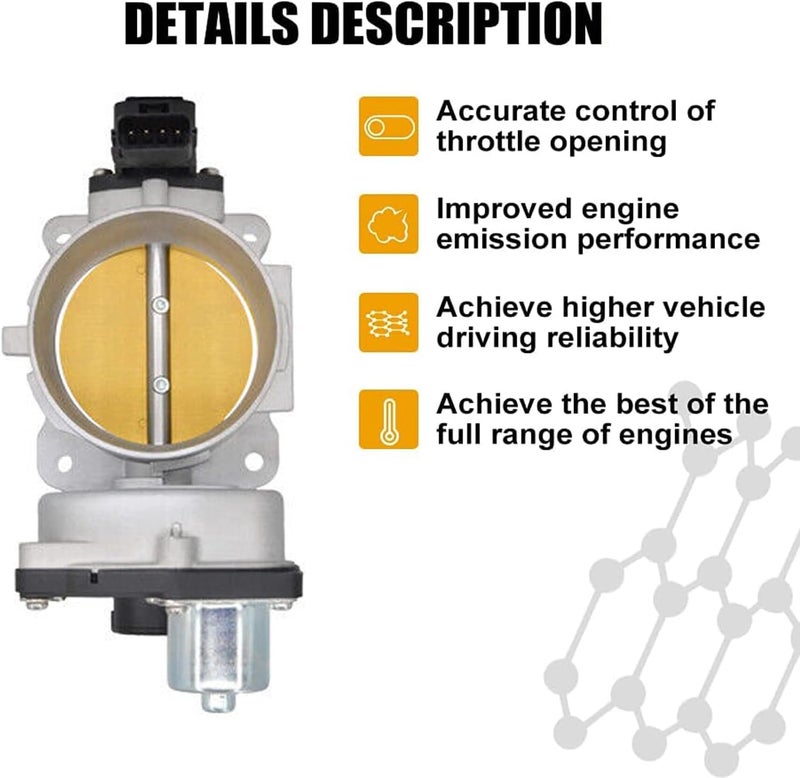 SOASEMBE S20001 75mm Throttle Body with TPS for Ford & Lincoln 5.4L V8 Vehicles - Image 3