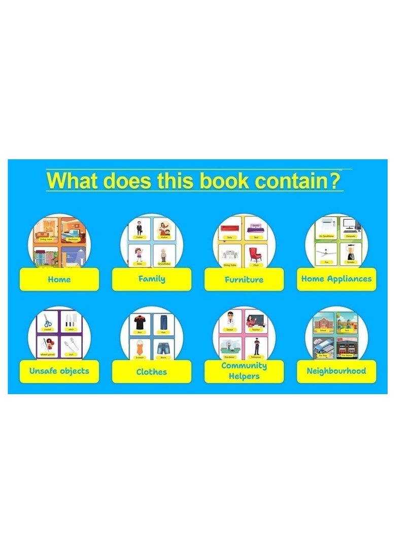 Kiddale Pack of 2 Musical Interactive Children Sound Books: My Home to Neighbourhood & Trip to Zoo|Gift for 3+ Years Baby|E Learning Book|Smart Intelligent Activity Books|Nursery Rhymes|Talking Book  - Image 4