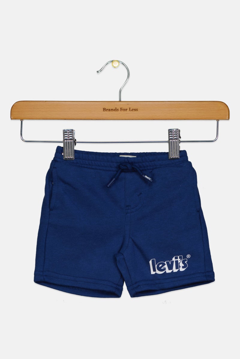 Levi's Toddlers Boy Brand Logo Basic Shorts, Navy - Image 1