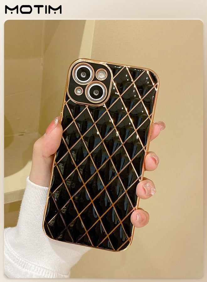 Motim iPhone 14/14 Plus Case Cover with Ring 360°rotatable Kickstand, Plated Soft TPU Kickstand Cover, Slim Shockproof Full-Body Protection Phone Case - Image 5