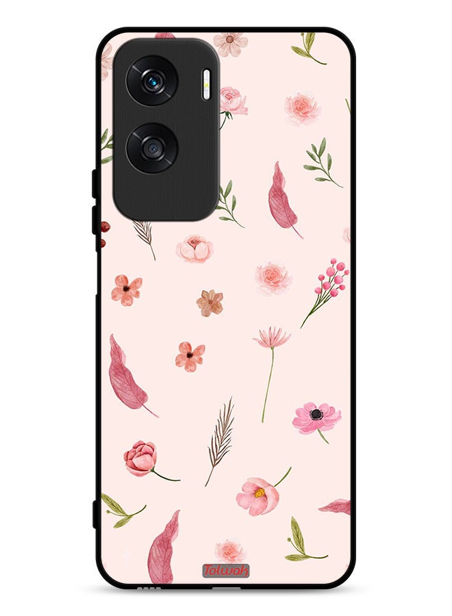 Tolwak Honor X50i 5G Protective Case Cover Leaves And Roses Pattern - Image 1
