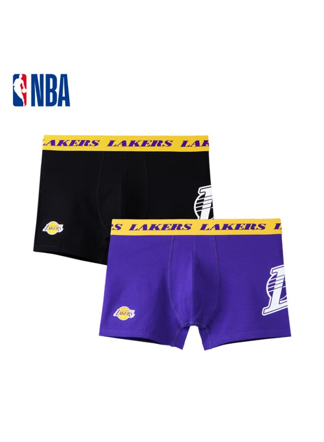 Nba Team Men's Cotton Boxer Briefs Mid-rise Basketball Fan Gift 2-pack - Image 1