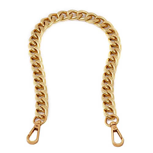 Xiazw Medium Size Fabulous Metal Shoulder Crossbody Purse Strap Replacement Bag Chain Accessories (18‘’, Antique Gold) - Image 1