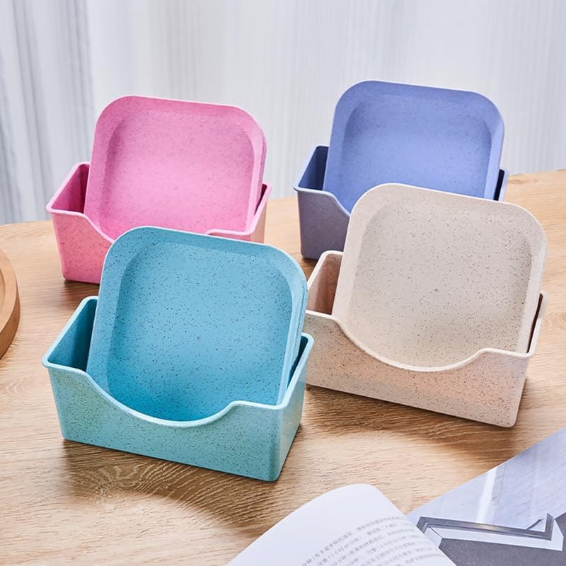 OriGlam 25pcs Plates and Bowls Sets Dinnerware Sets Plastic Picnic Party Camping Dinner Sets Dishes Set Plates Mugs Bowls Dishes Cutlery Set Microwave Safe Beige - Image 3