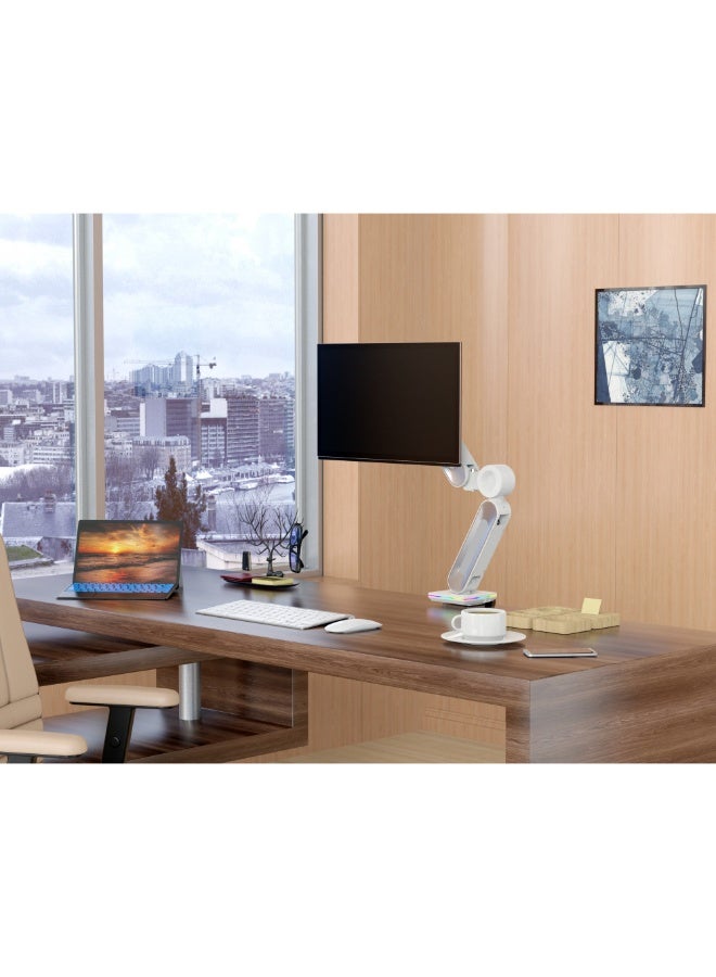 ديفو Devo Gaming Monitor Arm – Flexi Elite 1 – White - Image 3