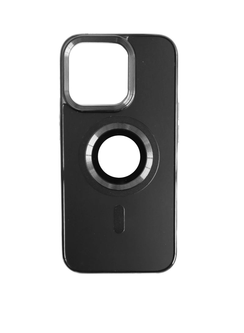 iPhone 15 Pro MagSafe Case 6.1 inch Matte Magnetic Shockproof Protective Phone Case Cover For Apple iPhone 15 Pro Black