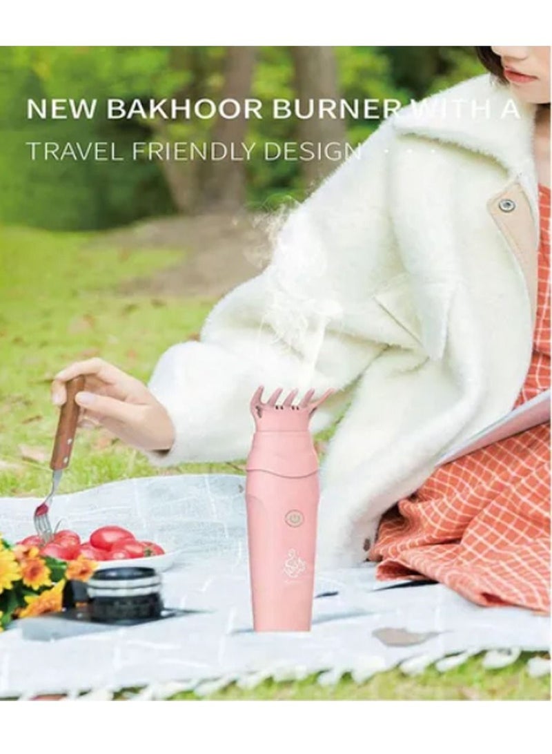 Bakhoor Electronic Portable Incense Burner with Hair comb - Image 3