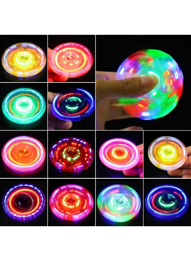 Gigilli Mini Fidget Spinners 16 Pcs LED Light Up Fidget Spinners for Kids 412 Party Favors Goodie Bag Stuffers Glow in The Dark Party Supplies Classroom Prizes Return Gifts - Image 3