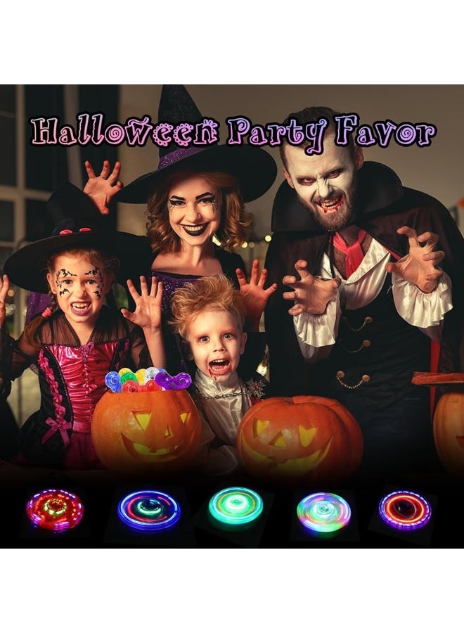 Gigilli Mini Fidget Spinners 16 Pcs LED Light Up Fidget Spinners for Kids 412 Party Favors Goodie Bag Stuffers Glow in The Dark Party Supplies Classroom Prizes Return Gifts - Image 1