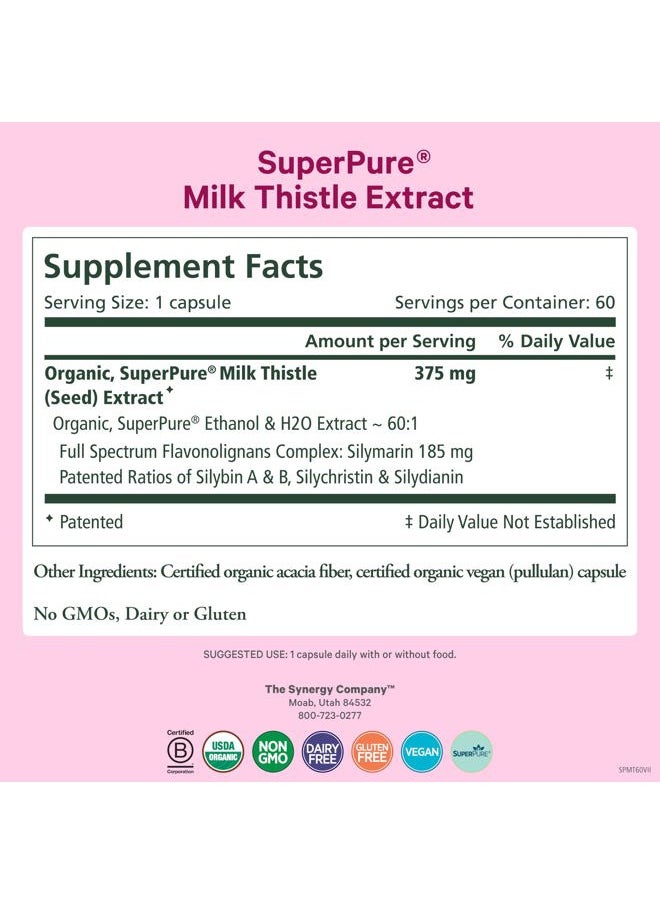 Sun Laboratories by Giesee SuperPure Milk Thistle Extract | Liver Detox and Cleanse Supplement | Organic Milk Thistle Extract with Silymarin | for Healthy Liver Support (60 Capsules)  - Image 2