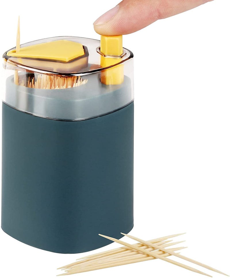 Generic Toothpick Holder Dispenser PopUp Automatic Toothpick Dispenser for Kitchen Restaurant Thickening Toothpicks Container Pocket NoveltyMultiPack Of 1  - Image 1