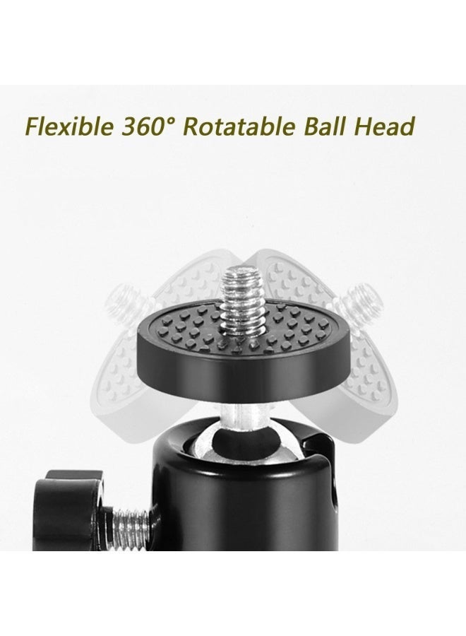 6 Inch LED Ring Fill Light with 14cm Tripod Stand,  3 Color Temperature Dimmable Desktop Makeup Light,  360° Adjustment Selfie Circle Light , USB Portable Beauty Ring Light for Live Streaming, Makeup, Photography, Video Recording - Image 4