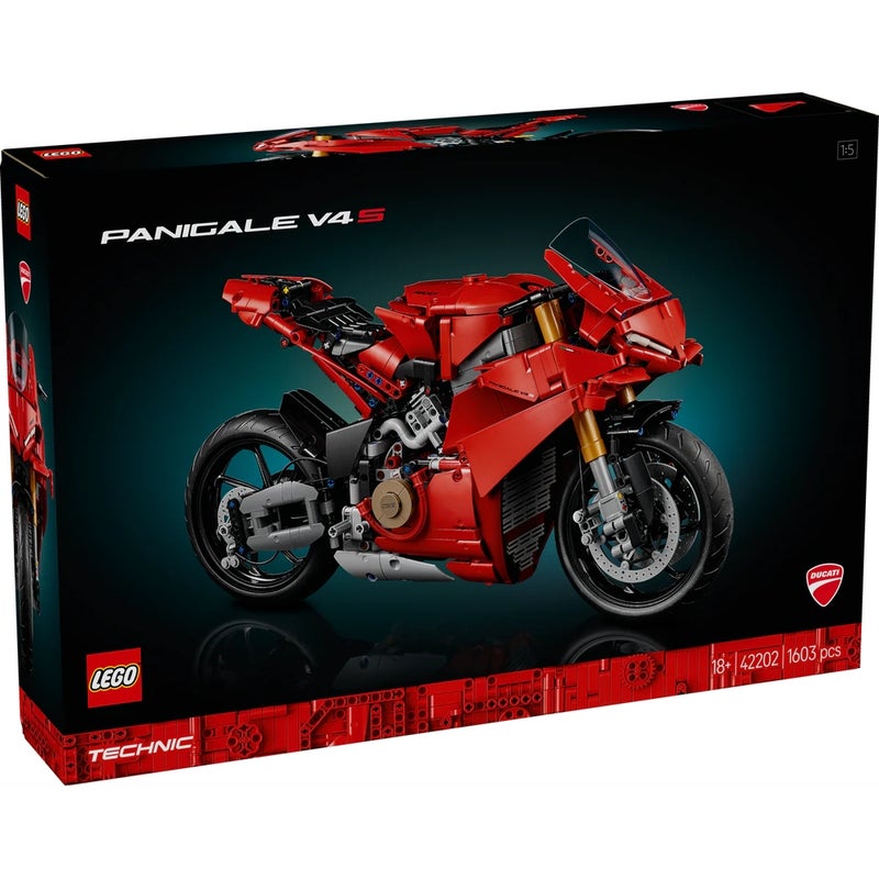 LEGO - Technic Ducati Panigale V4 S Motorcycle 1603 Pieces - 42202 - Image 1