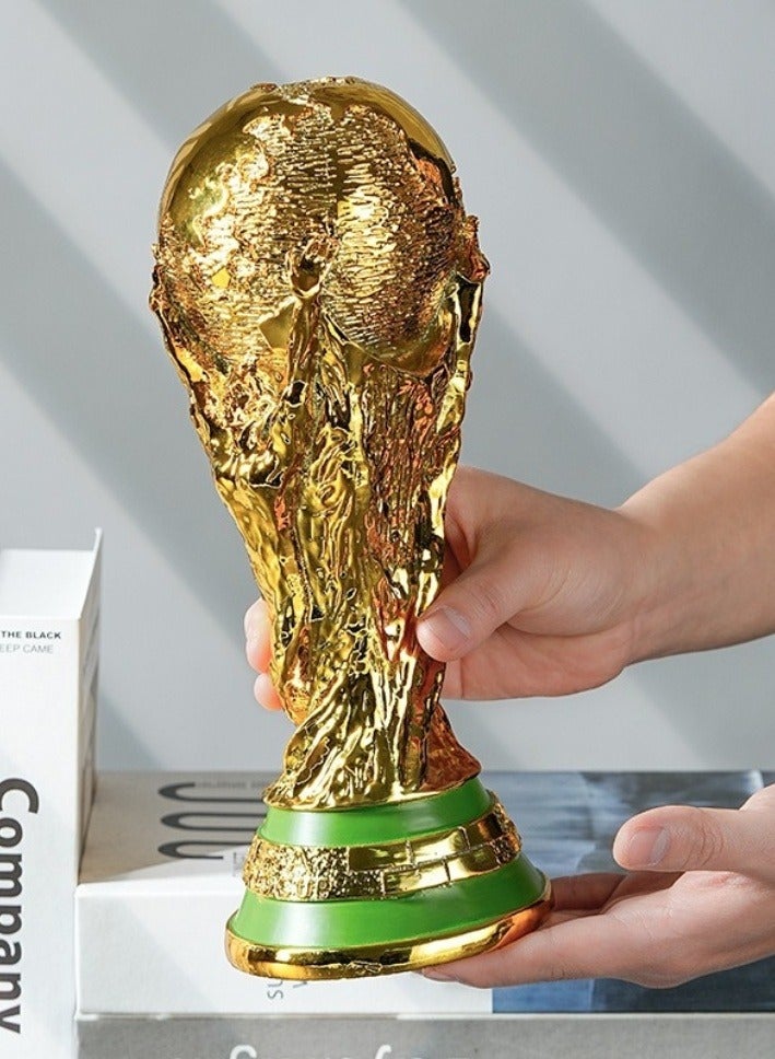 M MIAOYAN Resin Trophy Model – Football Champion Cup Replica | Fan Souvenir & Decorative Prop  - Image 1
