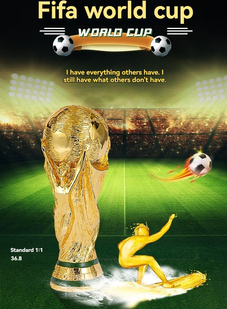 M MIAOYAN Resin Trophy Model – Football Champion Cup Replica | Fan Souvenir & Decorative Prop  - Image 2