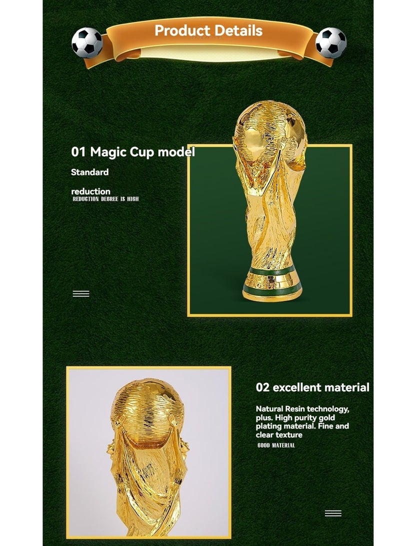 M MIAOYAN Resin Trophy Model – Football Champion Cup Replica | Fan Souvenir & Decorative Prop  - Image 4